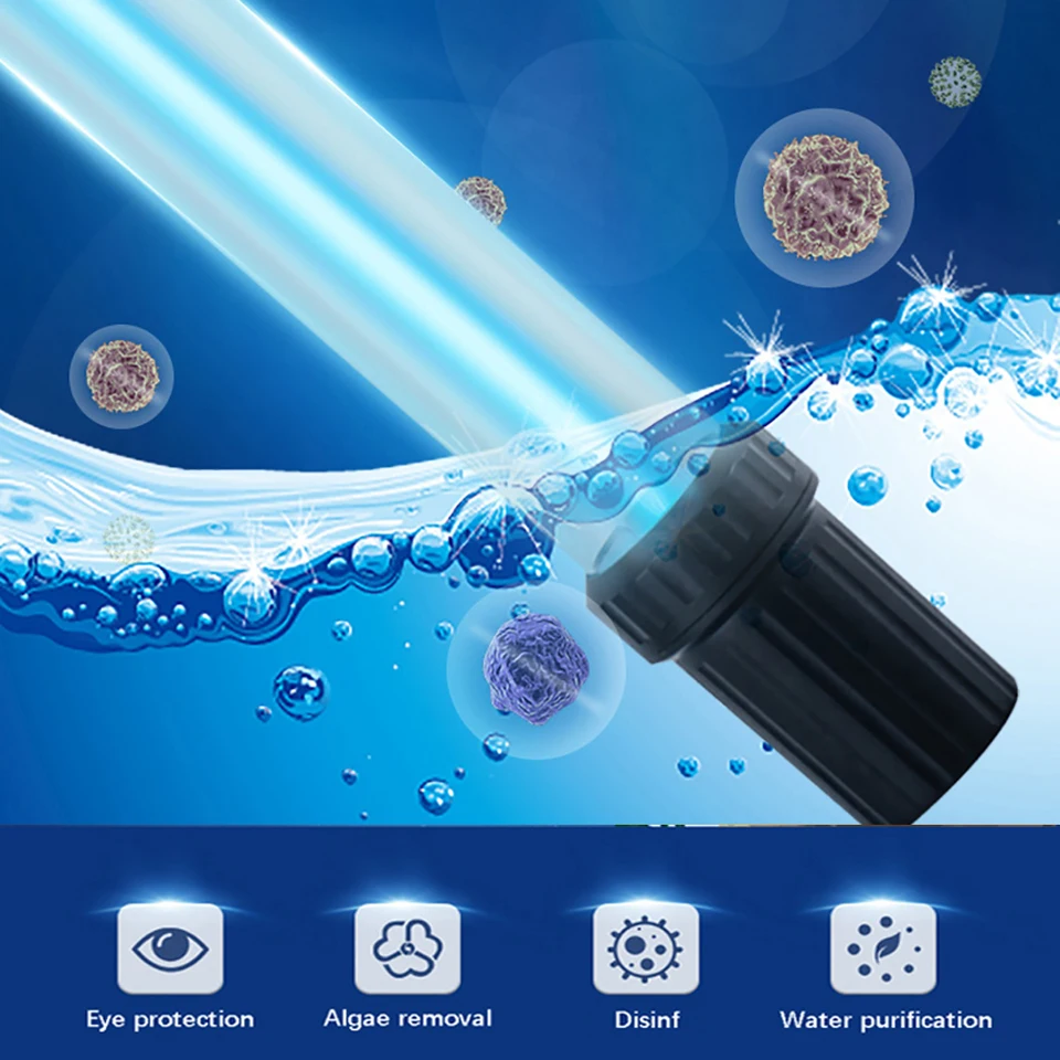 紫外線殺菌灯,220V,脱臭,20W,40W,60W,80W,120W,水槽用紫外線殺菌