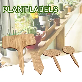 

50pcs Classification Flowers Tool For Pots Plant Label Vegetable Markers Bonsai Safe Bamboo Outdoor Garden Decoration Succulent