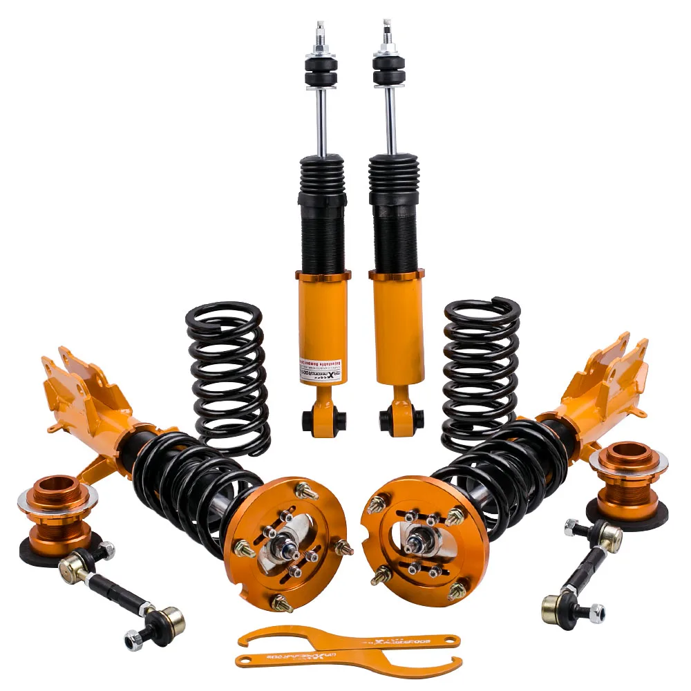 

Coilovers Suspension Shock Absorber for Ford Mustang 05-14 Front Rear Strut Adjustable 24 Ways Adjustable Damper Force