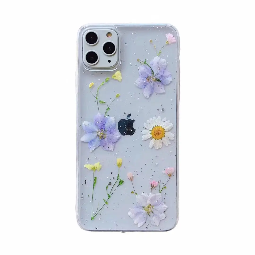 Для телефона iPhone11/pro phone shell x/xs задняя девочка xr относится к iPhone8/7/pro/капли сухоцветов