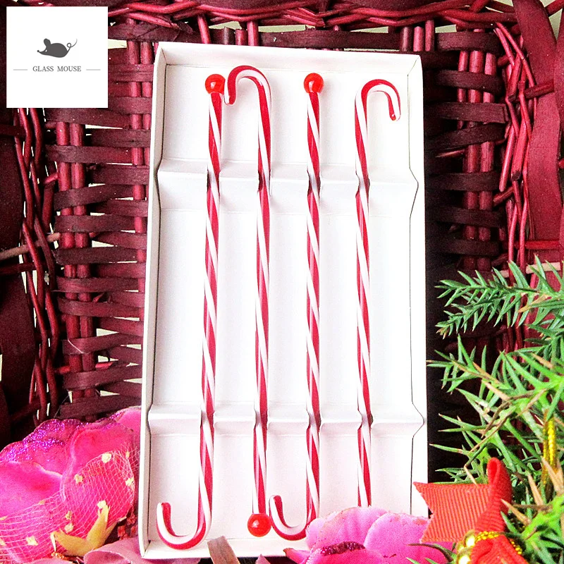 New Christmas crutch design Cocktail Wine Glass Stirring Sticks Mixing Stirrer Picks Stir Rod Drinks Muddlers Bar Swizzle Sticks