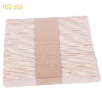 

100/300 pcs Wood Material Clubs DIY Sticks Flat Popsicle Ice Cream