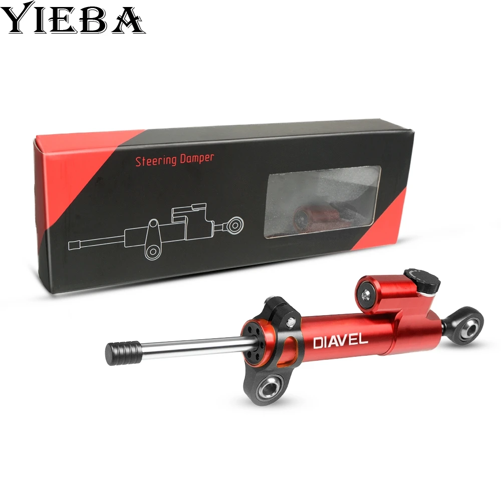 

Motorcycle Damper Steering Stabilize Safety Control Bracket Mount kit Motorbike For DUCATI DIAVEL 2011-2015 2012 2013 2014