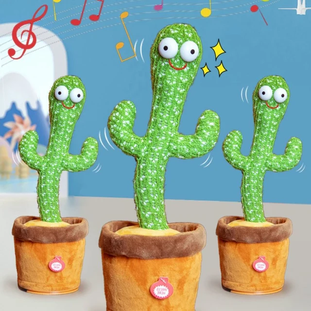 Funny Dancing Cactus Plush Toy Repeat Electron Singing Twisting Music Electronic Shake Dancing Record Gift For Kids Toys 1