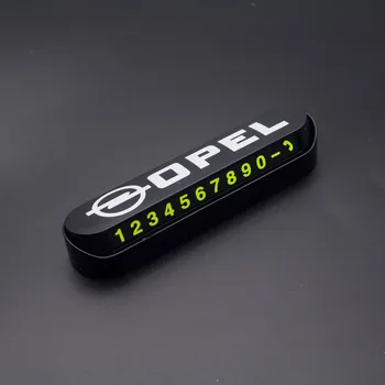 

1pcs Car Styling Temporary Parking Card Phone Number Card Sticker for Opel Astra H G J Insignia Mokka Zafira Corsa Accessories