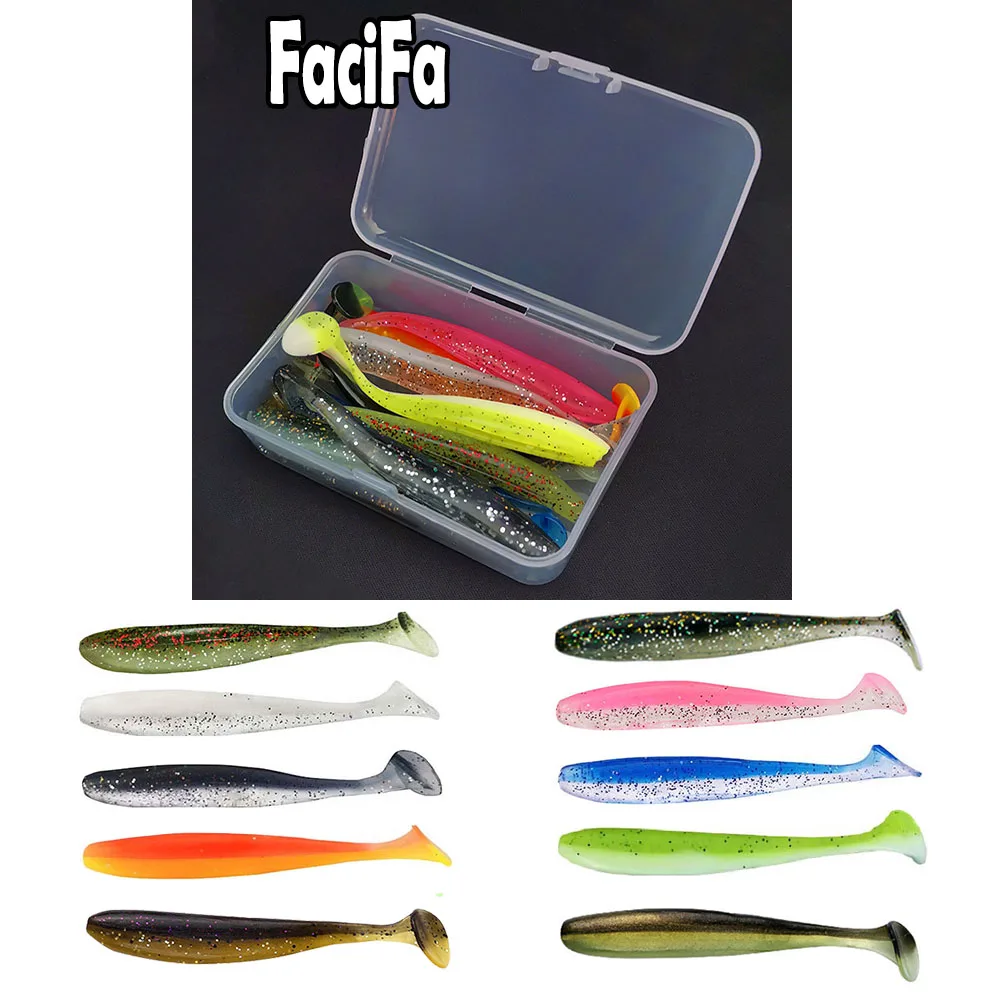 Slim Shadtversatile Soft Lure Set For Saltwater & Freshwater