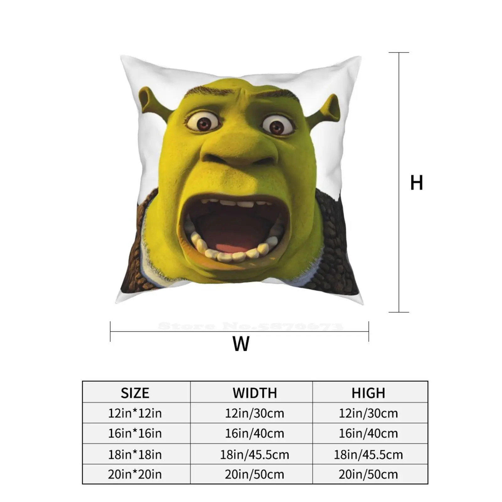 Almofada de almofada shrek meme - AliExpress