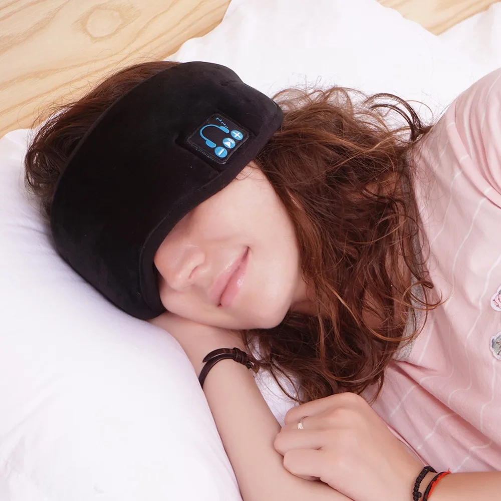 Модный Абсолютно беспроводной Bluetooth стерео наушник для сна моющиеся встроенные Наушники маска для сна гарнитура