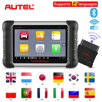 Диагностический сканер Autel MaxiCOM MK808BT OBD2, со всеми функциями диагностики системы и 21 службой, IMMO, сброс масла, EPB, BMS, SAS, DPF, Диагностический сканер Autel MaxiCOM MK808BT OBD2, со всеми функциями диагностики системы и 21 службой, IMMO, сброс масла, EPB, BMS, SAS, DPF,