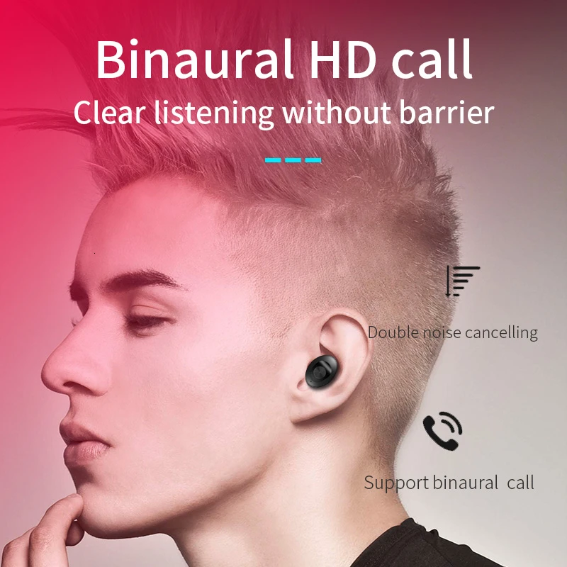TWS Bluetooth 5 0 XG12 беспроводные наушники 5D стерео Earbus HIFI Звук спортивные