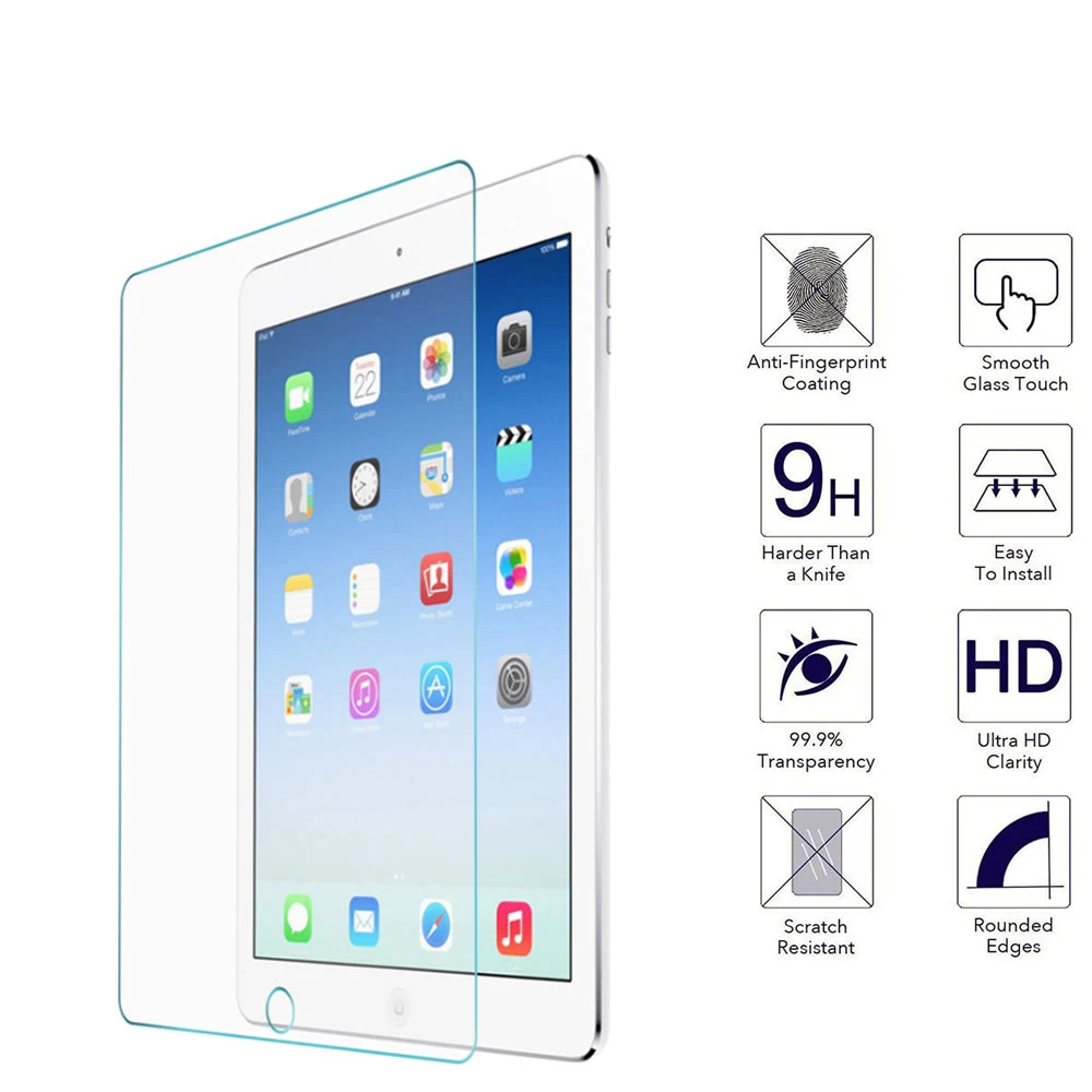 9H закаленное стекло для Apple IPad Air 2 Mini 7,9 Pro 9,7 10,5 11 Защитная пленка для экрана для IPad Mini 1 2 3 4