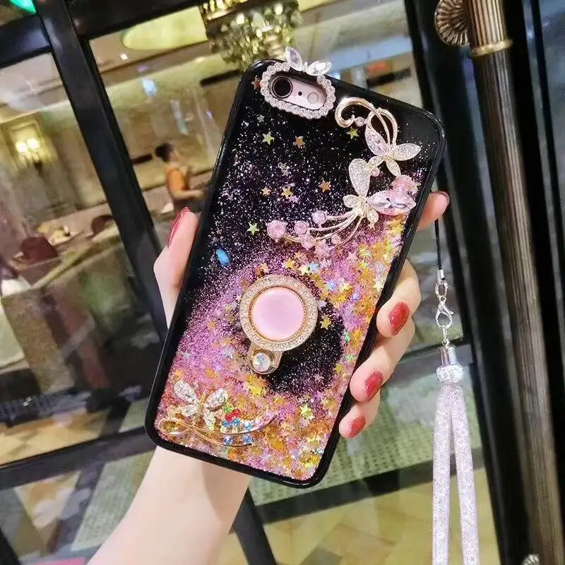 

Bling Liquid Quicksand Diamond Case for Huawei P20 P30 Plus Pro Lite P10 Plus Mate 20 Pro Glitter Crystal Cartoon Silicone Cover