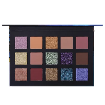 

Eyeshadow Makeup Palette Pressed Glitter Shimmering Matte Eye Shadow Powder Metallic Smoky 15 Color NEW