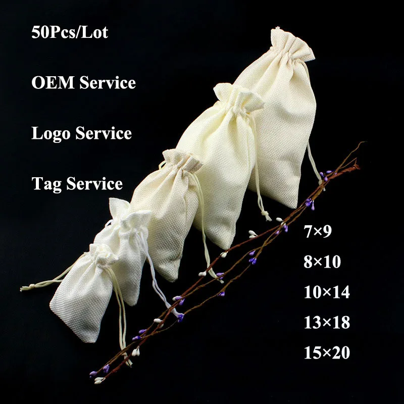 Chic Bracelet Pouches In Burlap Material 50Pcs/Lot Keychain Elegant