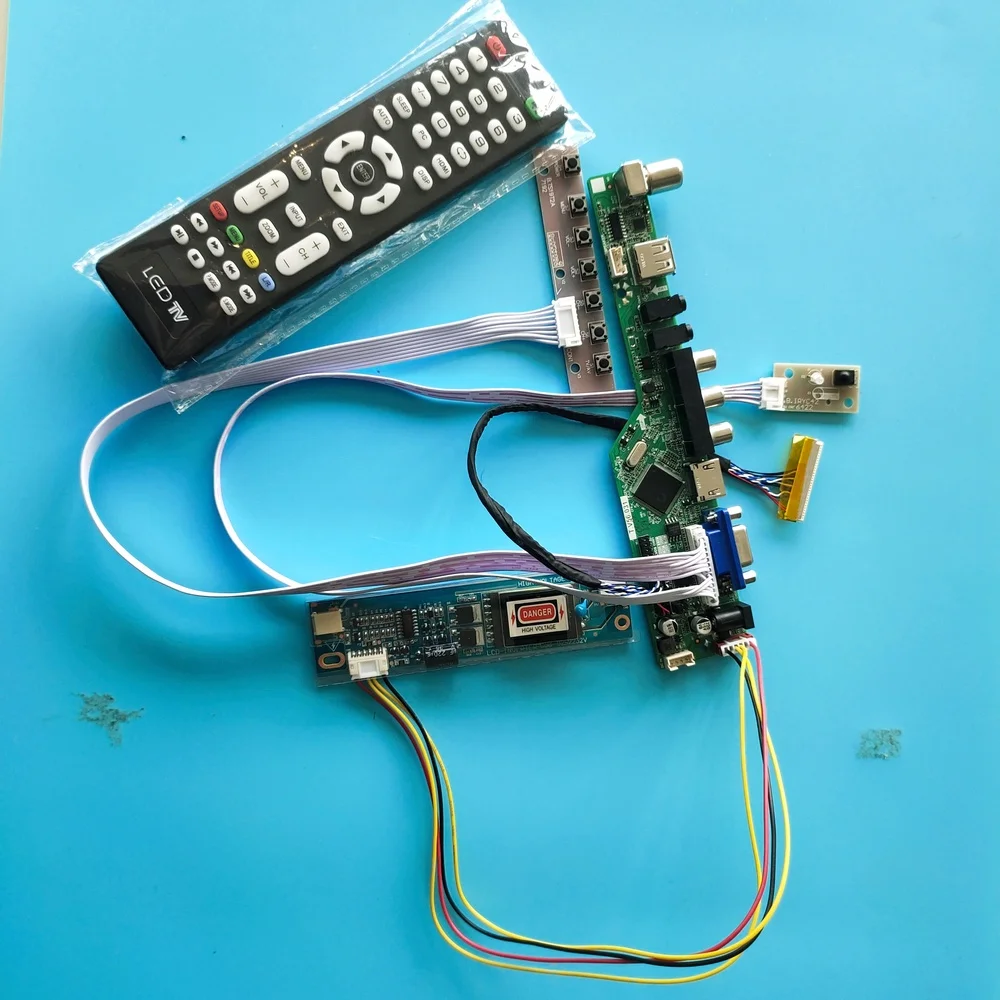 Kit For MT190AW02 V.1/V.2/V.V VGA AV LVDS Screen Controller Board 1440x900 TV HDMI USB LED 2 lamps Audio LCD Panel Monitor 19&quot |