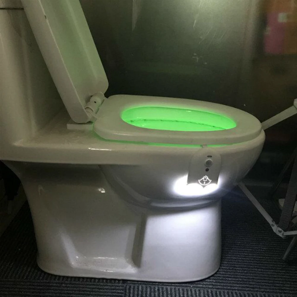 USB Rechargeable/AAA battery Toilet Seat Lighting Backlight For Toilet Bowl Motion Sensor WC Light 8/16 Colors Night Light night table lamps