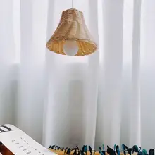 

Light Nordic Rattan Hand Made Plaited Craft Ceiling Photography Props Decor For Children Room Hanging Lampshade Pendant Lamp