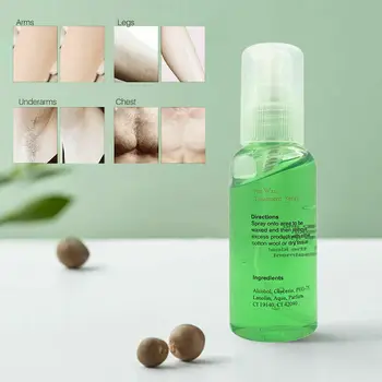 

100% Natural Effective Permanent Hair Removal Spray remover Smooth Body Liquid Hair Removal Waxing Hair Removal Cleaning Gel