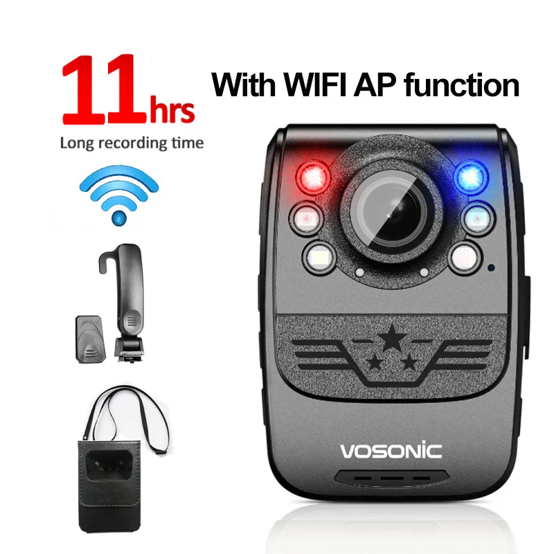 

17hrs Long Recording Time Mini Compact Pocket Clip Camera Body Cam WIFI Wireless Worn Camcorder Night Vision
