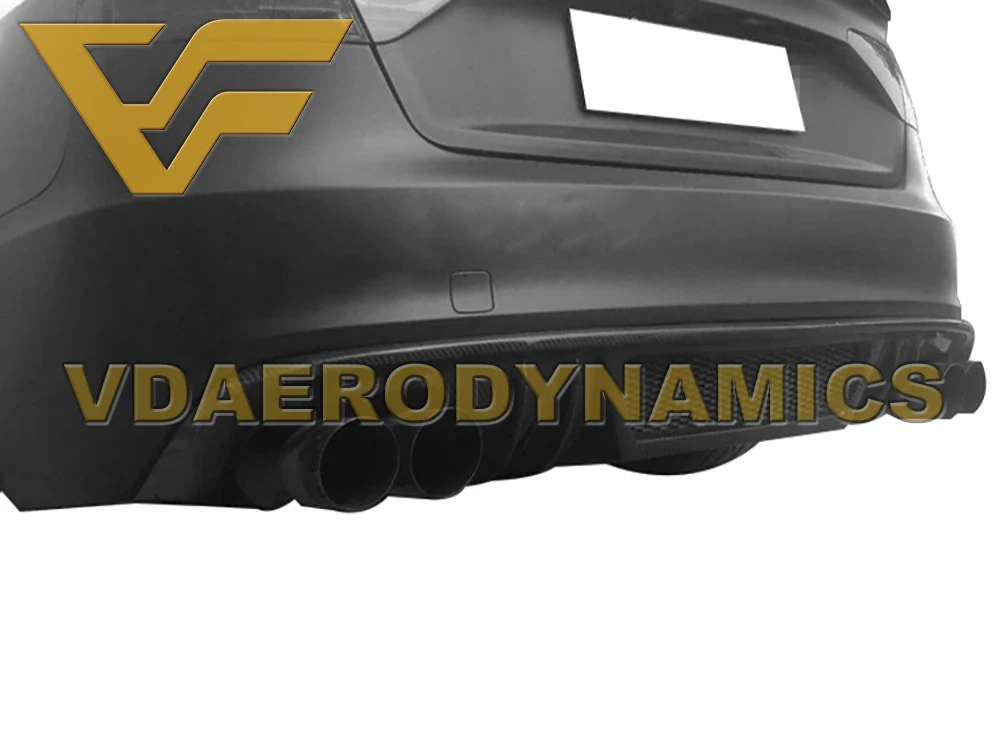 Подходит для 08-11 Audi A5 S5 VAD-V карбоновый задний диффузор для губ Бампер Комплект-3 вида стилей на выбор