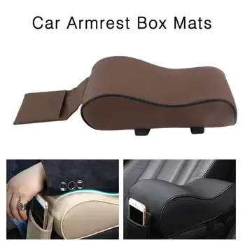 

Universal Car Armrest Center Consoles Mat Car Interior Armrest Pad PU Leather Styling Armrest Box Pad Top Liner Mat Cushion