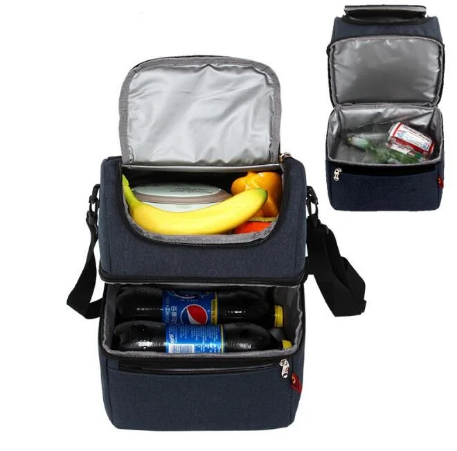 Double-layer ice pack waterproof and leak-proof insulation bag