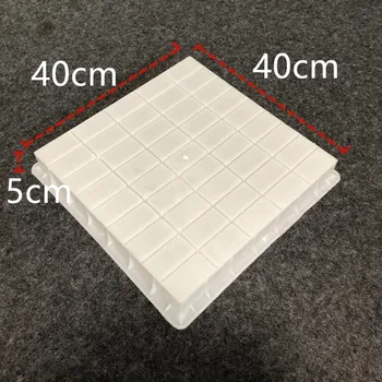 

Cement Grid lattice Garden DIY Concrete Non-slip 3D Hollow Paving Mould Plastic Stone Mould Antique Yard Mold 40x40x5mm