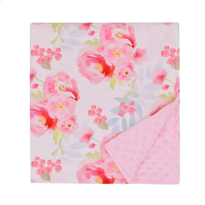 Type 5-Pink Flowers Одеяла для новорожденных, теплые флисовые мягкие коляски, покрывала для сна, постельные принадлежности для младенцев, пеленание, детское банное полотенце, пеленка для малышей - Цвет: Type 5-Pink Flowers