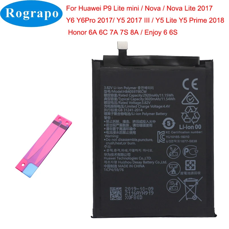 Original 30mah Hbecw Mobile Phone Battery For Huawei Nova Honor 6a 6c Y5 7a 7s 8a Dli Al10 Tl L22 Jat Lx3 Lx1 L41 L29 Mobile Phone Batteries Aliexpress
