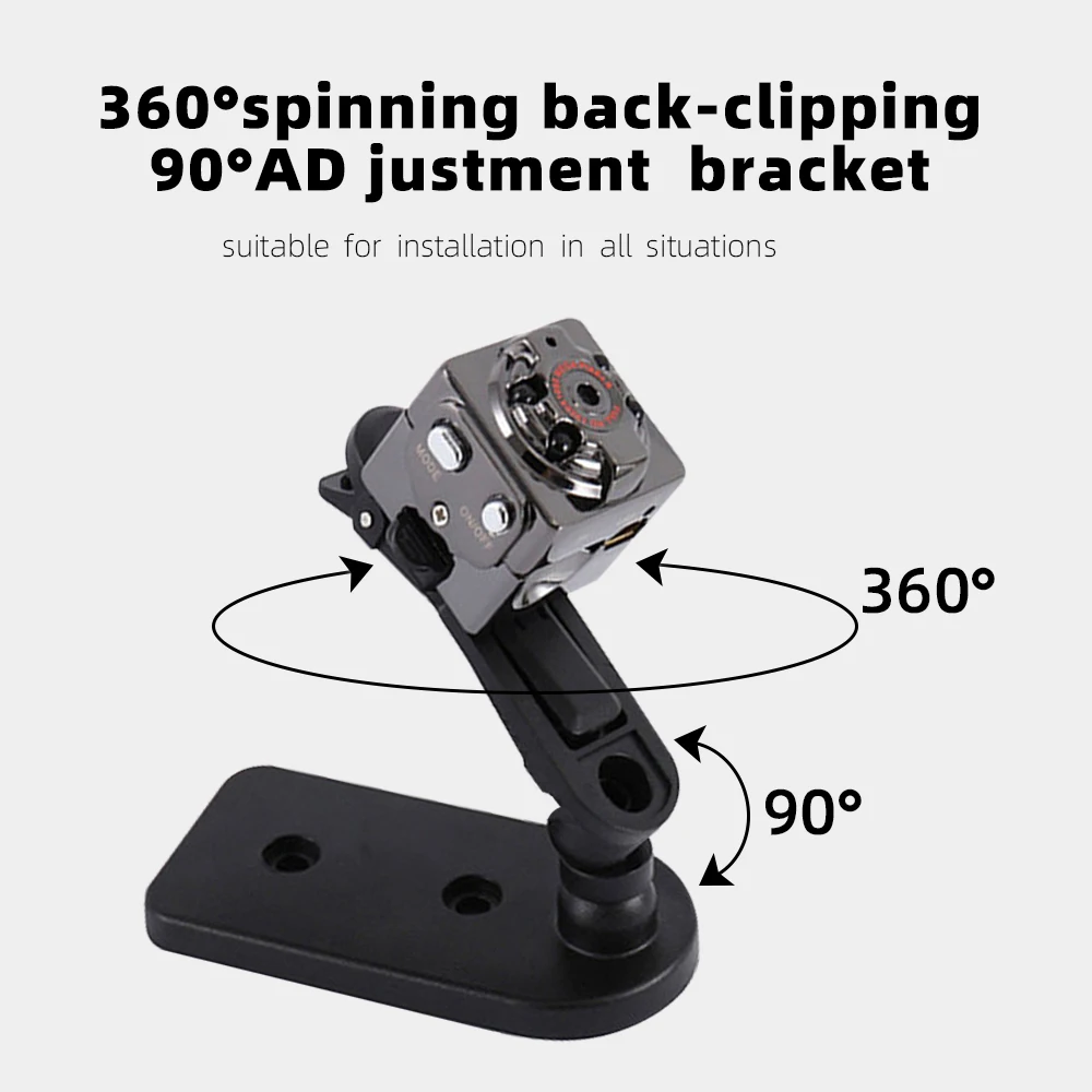 SDETER Mini Camera Camcorders 720P Camera Sport DV IR Night Vision Motion Detection Small Camcorder DVR Video Recorder Camera