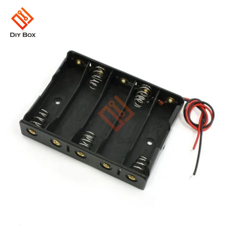 AA Батарея держатель 1,5 V Батарея ящик для хранения чехол с подводящего провода для Мощность банк DIY легкой пайки 1/2/3/4/5 слот