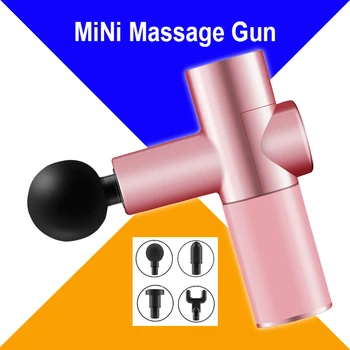 

Mini Electric Massage Gun Tissue Percussion Small Fitness Equipment Deep Muscle Fascial Body Massager Gun Acid Relief Pain Relax