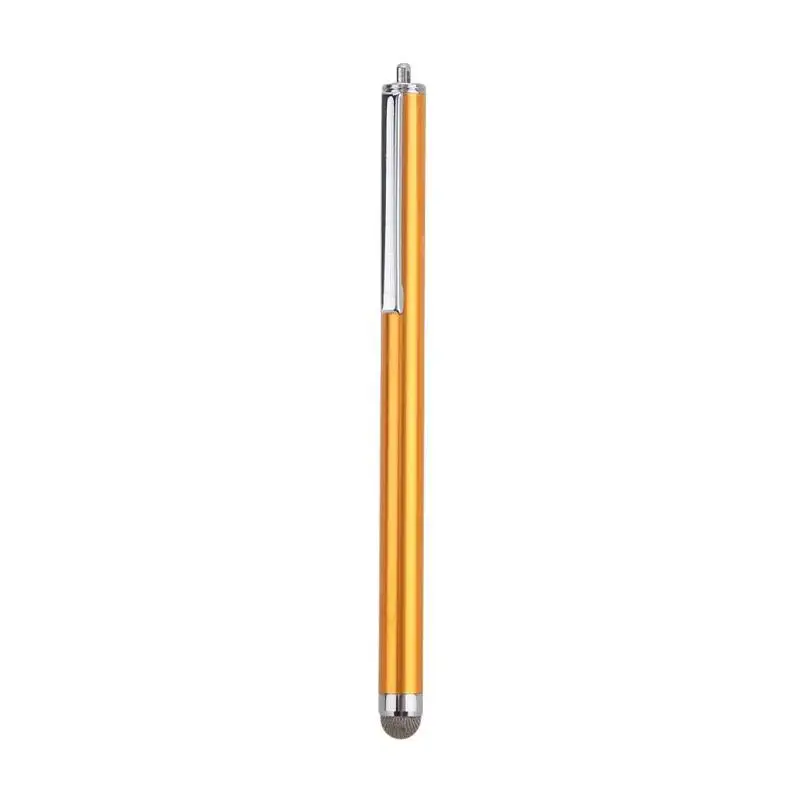 Универсальная металлическая сетка микро-Волоконный наконечник стилус для сенсорного экрана для iPhone для samsung смартфон планшет стилус для компьютеров ручка 9 цветов - Цвета: Золотой