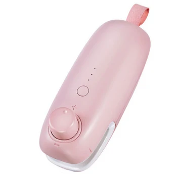 

Mini Bag Sealer Portable Handheld Heat Sealer Kitchen Sealing Machine for Chip Bags/Food Storage Bags/Snack(Pink)