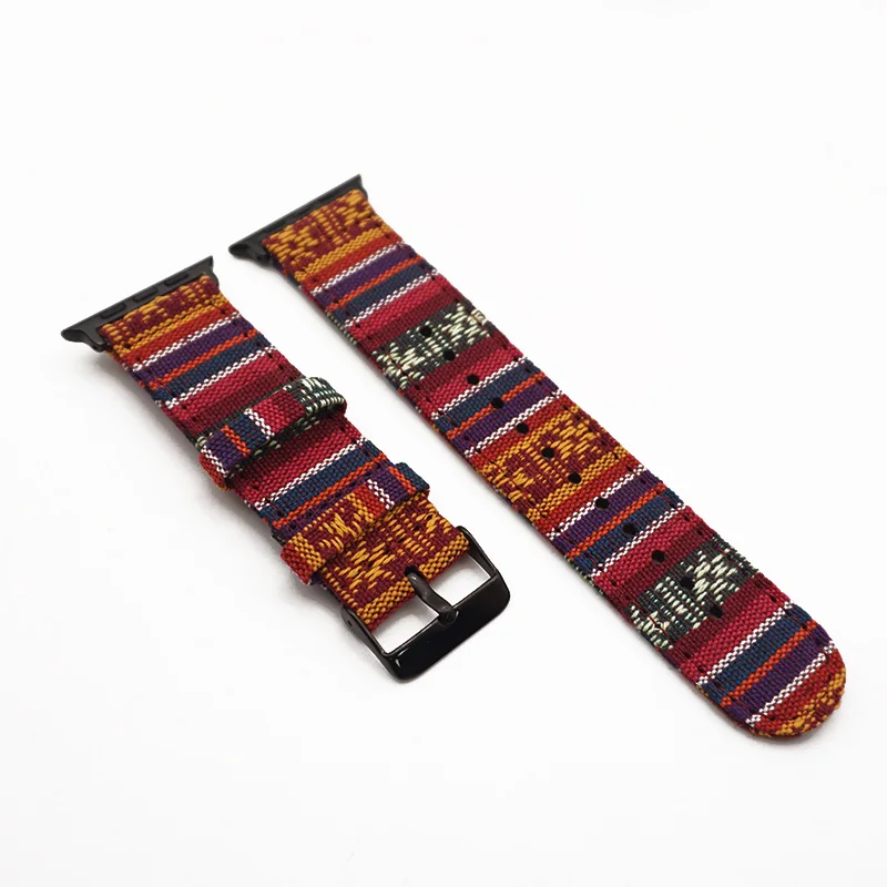 Black Buckle 7 Ремешок для Apple Watch 38 мм 42 мм iWatch 4 ремешок 44 мм 40 мм спортивный ремень из натуральной кожи браслет Correa Apple Watch 4 3 2 1 Acce - Цвет ремешка: Black Buckle 7