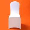 50/100Pcs White Wedding Chair Cover for Reataurant Banquet Hotel Dining Party Lycra Spandex Chair Covers 2