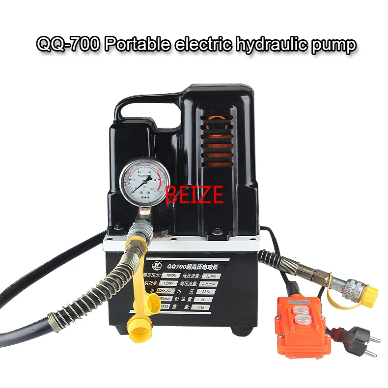 Qq700 / Gyb63d Portable Hydraulic Oil Pump 2l Ultrasmall Electric Hydraulic Pump 3700r/min