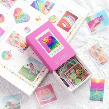 

120Pcs/box Kawaii Unicorn Stationery Stickers Cute Decorative Stickers Paper Adhesive Sticker For Kids DIY Scrapbooking Supplies