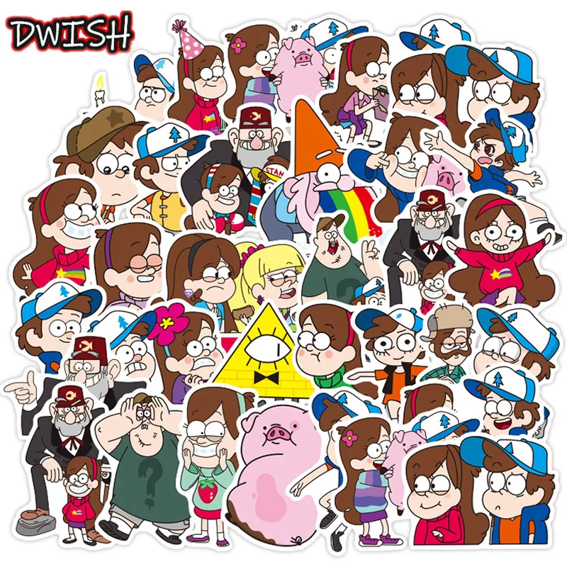 

10/30/50pcs Cartoon Anime Stickers Bicycle Skateboard Guitar Laptop Luggage Sticker Funny Waterproof Graffiti Stikers Kids Toys