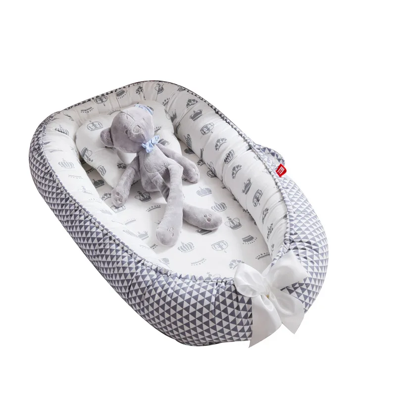 Babynest, переносная кровать-гнездо для новорожденных, переносная кроватка для путешествий, детская кровать, детская люлька для отдыха, бампер с подушкой
