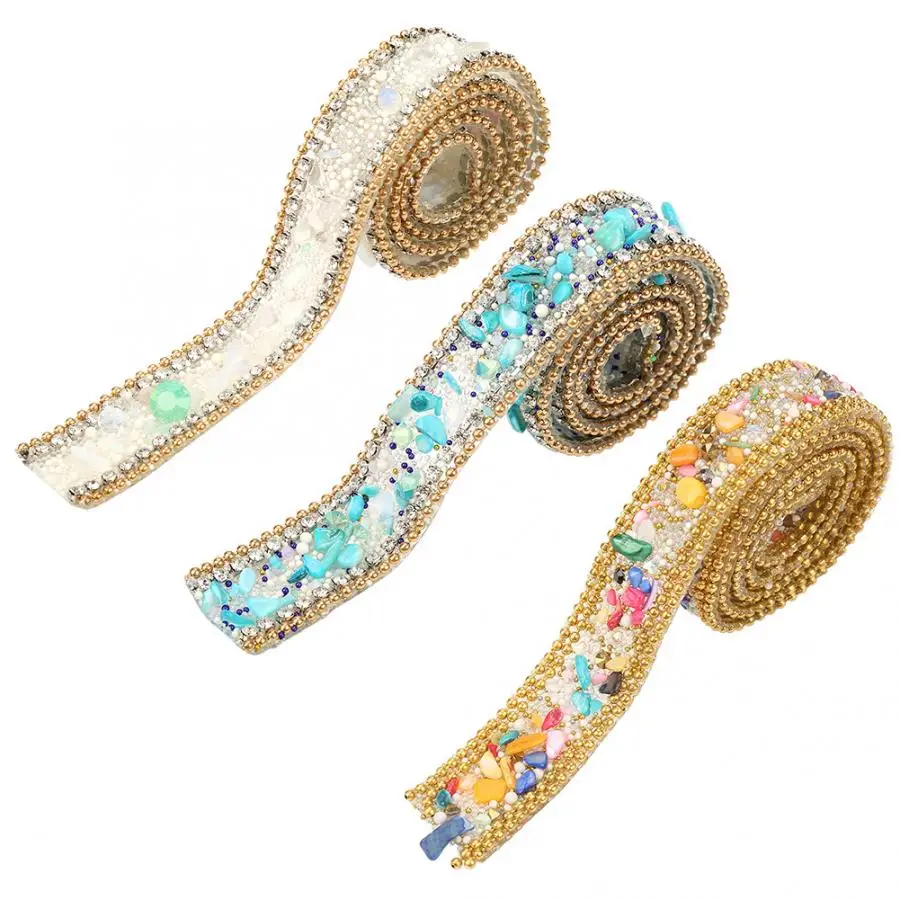 Holiday Decoration 100*2cm Rhinestone Ribbon Sparkle Small Diamond Wrap Roll Wedding Christmas Decorations for Home | Дом и сад