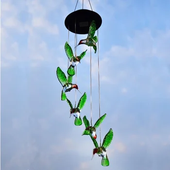 

Solar Power Lamp LED Light Solar Wind Chime LED Changing Light For Home Party Night Outdoor Garden Yard Decoration Gifts