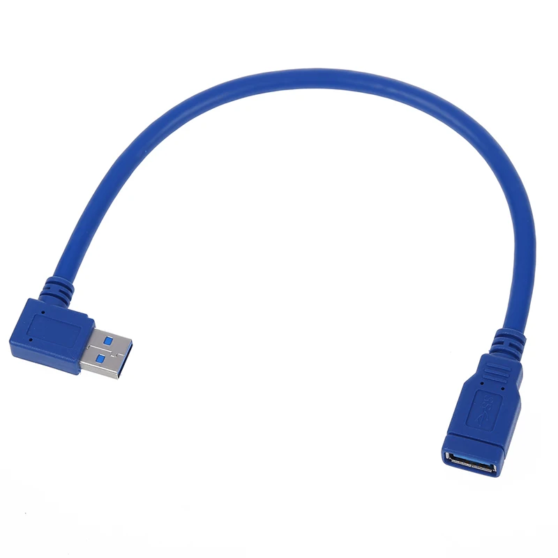 22 см синий USB 3 0 90 градусов Штекерный разъем адаптера m/f|Кабели HDMI| |