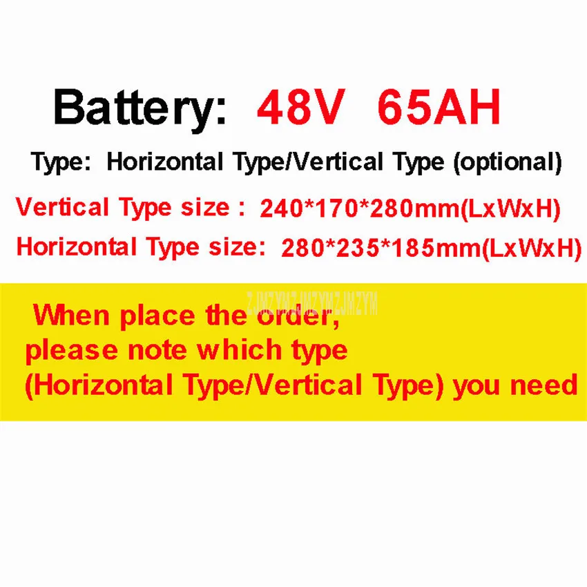 48V65AH 48 В/60 в/72 В литиевая батарея для двух/трех/четырех электрическое колесо для транспортных средств Электрический велосипед батарея 30AH/40AH/55AH/60AH/65AH - Цвет: 48V65AH