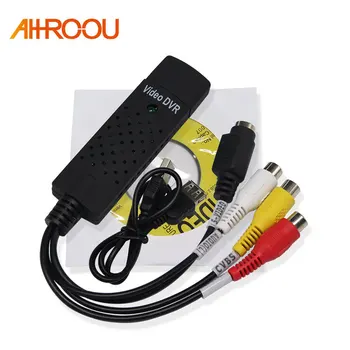 

New Arrival USB 2.0 Easycap Capture 4 Channel Video TV DVD VHS Audio Capture Adapter Card TV Video DVR Free Shipping