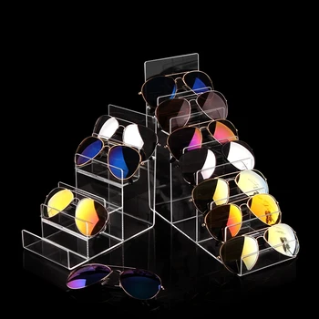 

New Clear Plastic Arylic Sun Glasses Holder Wallet Storage Rack Cell Phone Shelf Stand Bathroom Organizer Multi Tiers Layers