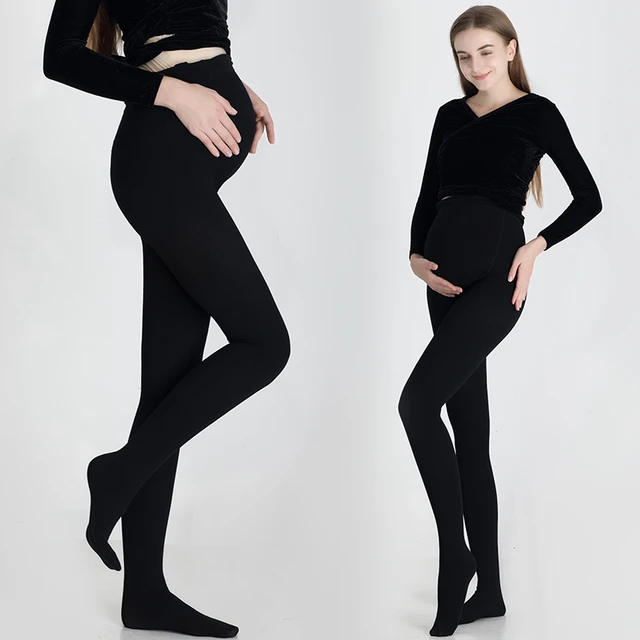 Collants thermiques en polaire pour femmes enceintes, pantalons de grossesse  épais et chauds, leggings moulants de maternité - AliExpress