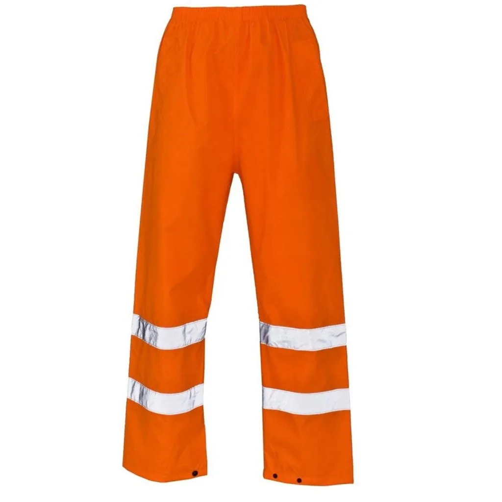Men Road Work High Visibility Overalls Casual Splicing Casual Trouser Pants штаны streetwear stripe joggers pantalones hombre