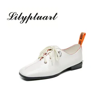 

2020 new spring wild French small high-heeled chunky and deep mouth single shoes women's spring mid-heel British leather shoes