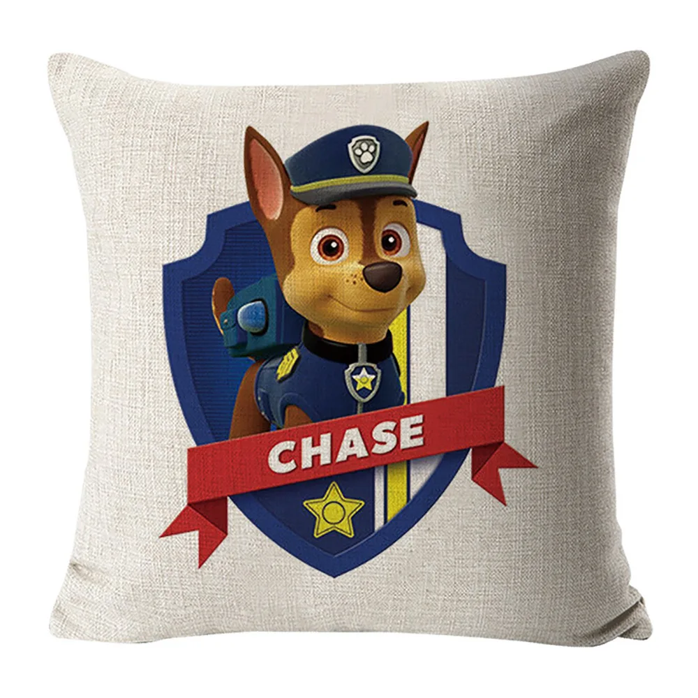 

Currently Available Cartoon Sofa Cushion Car Lumbar Support Pillow Linen Pillow Cover Paw Patrol Dog Pillow Cover Custom